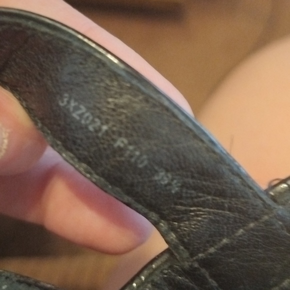 Prada Black Caged Patent Wedges. Sz 38.5 - Picture 5 of 10